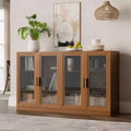 Dovelina Adjustable Hinges Cable Management! Black Sideboard Solves Storage Pain Points