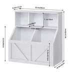 Étagère à Livres et Rangement de Jouets pour Enfants, Organisateur de Rangement de Jouets pour Enfants, Armoire de Rangement de Jouets avec Étagère à Jouets, Organisateur de Jouets et Bacs de Rangement pour Tout-Petits