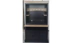 Bar Cabinet with LED Light, 72 in Farmhouse Coffee Bar Hutch with Storage, Sideboard Buffet Cabinet with Microwave Stand/Glass Shelf/6 Hooks/3 Drawers