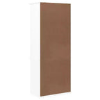 vidaXL Bibliothèque blanche Bois de pin massif Bibliothèque haute Rectangulaire