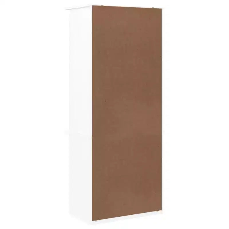 vidaXL Bibliothèque blanche Bois de pin massif Bibliothèque haute Rectangulaire
