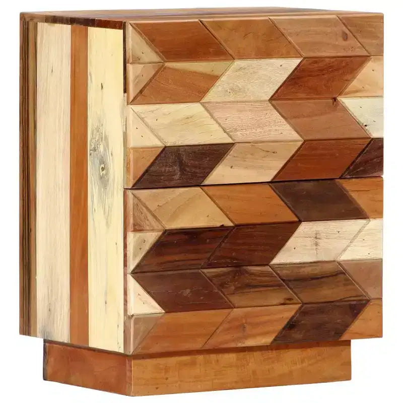 vidaXL Table de chevet 40x30x50 cm Bois de récupération massif