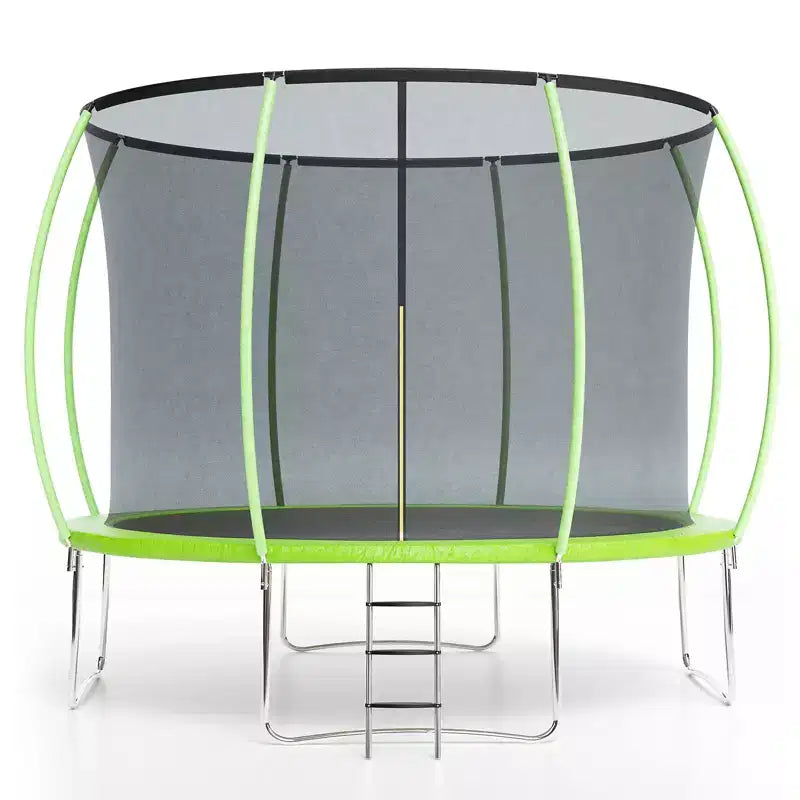 Trampoline d'extérieur 3,66 m avec filet de sécurité – Capacité de 200 kg Certifié ASTM F2225-15 Filet anti-écart Résistant à la rouille pour enfants et adultes