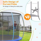 Trampoline d'extérieur 3,66 m avec filet de sécurité – Capacité de 200 kg Certifié ASTM F2225-15 Filet anti-écart Résistant à la rouille pour enfants et adultes