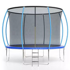 Outdoor Trampoline, 12FT Trampoline with Safety Enclosure - 440Lbs Capacity ASTM F2225-15 Certified No-Gap Net Rust-Resistant for Kids Adults