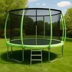 Trampoline d'extérieur 3,66 m avec filet de sécurité – Capacité de 200 kg Certifié ASTM F2225-15 Filet anti-écart Résistant à la rouille pour enfants et adultes