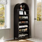 GustoWave Multifunctional 7 Tier Tall Arched Shoe Storage Cabinet for Entryway, Hallway Living Room