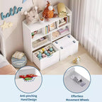 Organisateur de rangement pour jouets, étagère à livres pour enfants, armoire de rangement pour jouets, bibliothèque pour tout-petits pour chambre d'enfant, chambre à coucher, chambre de bébé, salon