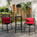 Table de bar haute d'extérieur avec plateau résistant aux intempéries et étanche, table de pub haute pour balcon, jardin, cour, piscine