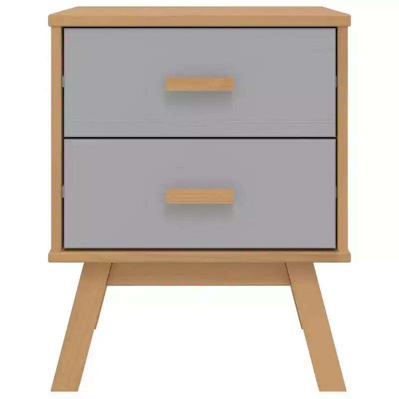 vidaXL Table de Chevet Table d'appoint Meuble de Chambre Bois Massif Pin - Marron