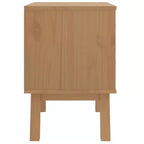 vidaXL Table de Chevet Table d'appoint Meuble de Chambre Bois Massif Pin - Marron