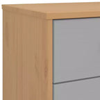 vidaXL Table de Chevet Table d'appoint Meuble de Chambre Bois Massif Pin - Marron