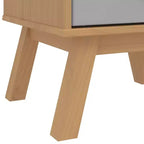 vidaXL Table de Chevet Table d'appoint Meuble de Chambre Bois Massif Pin - Marron