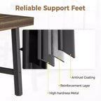 Table à manger rectangulaire de 180 cm pour 6 à 10 personnes, table de cuisine de ferme moderne avec pieds réglables, table de salle à manger longue et robuste, marron