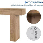 Table console de 47 po avec tiroir, table de canapé style ferme et table d'entrée pour couloir étroit et salon