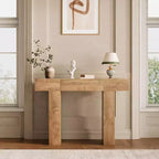 Table console de 47 po avec tiroir, table de canapé style ferme et table d'entrée pour couloir étroit et salon