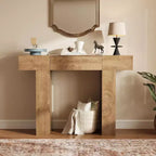 Table console de 47 po avec tiroir, table de canapé style ferme et table d'entrée pour couloir étroit et salon