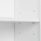 70,87 Meuble de rangement de cuisine autoportant avec 6 portes, tiroir, étagères ouvertes, buffet polyvalent, meuble de rangement pour loisirs créatifs