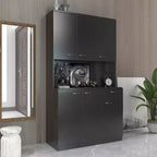 70,87 Meuble de rangement de cuisine autoportant avec 6 portes, tiroir, étagères ouvertes, buffet polyvalent, meuble de rangement pour loisirs créatifs