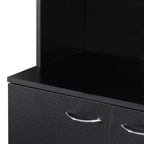 70.87 Freestanding Kitchen Pantry Cabinet With 6 Doors, Drawer, Open Shelves Versatile Buffet Cabinet, Craft Storage Cabinet