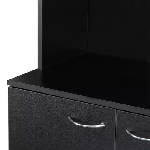70.87 Freestanding Kitchen Pantry Cabinet With 6 Doors, Drawer, Open Shelves Versatile Buffet Cabinet, Craft Storage Cabinet