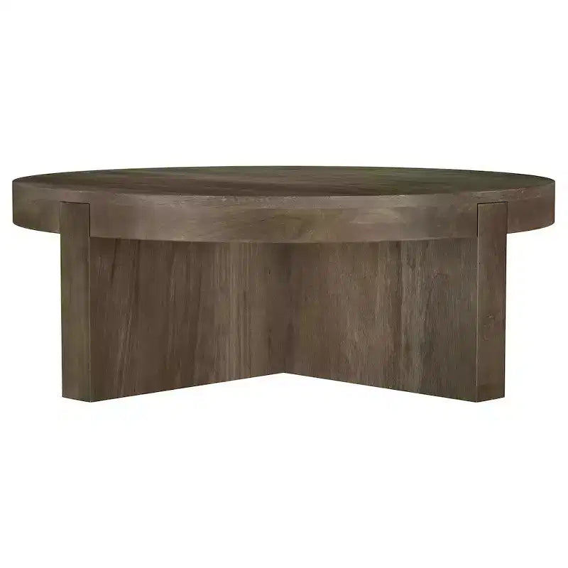 Coaster, Table basse ronde Kinkaid en manguier massif