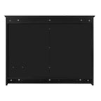 FAMYYT Armoire à pharmacie rectangulaire en MDF avec miroir, 6 étagères, boutons porte-serviettes