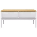 vidaXL Table basse rangement meuble d'appoint salon bois de pin massif