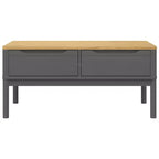 vidaXL Table basse rangement meuble d'appoint salon bois de pin massif