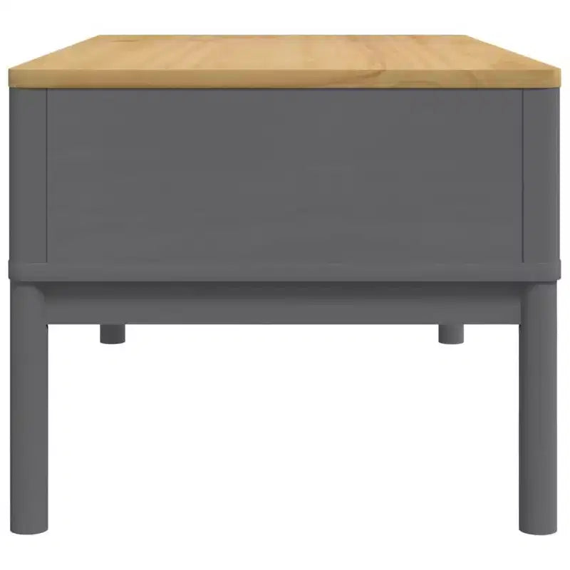 vidaXL Table basse rangement meuble d'appoint salon bois de pin massif