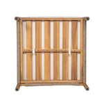 MAYEERTY Lot de 2 chaises longues d'extérieur modernes tressées, cadre en bois massif, coussins confortables en polyester résistants aux intempéries, pour patio, jardin, balcon
