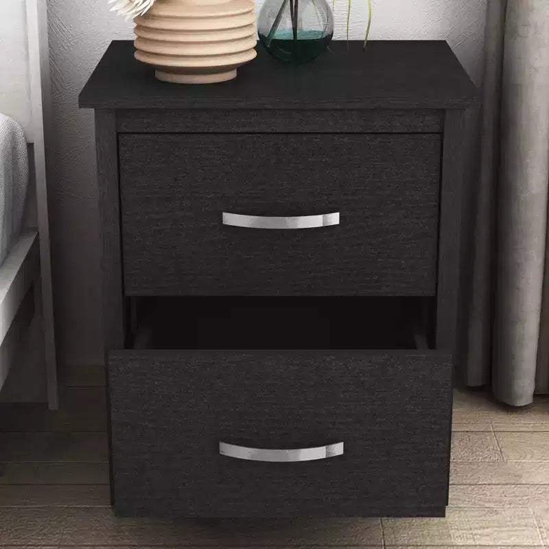 Galano Modern 2-Drawer Nightstand with Storage Set of 2 18.7 W  15.7 D  21.9 H