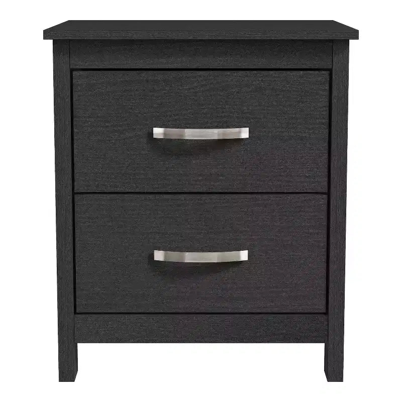 Table de chevet moderne Galano avec 2 tiroirs et rangement, lot de 2, 47,5 cm L x 39,9 cm P x 55,6 cm H
