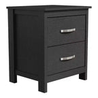 Table de chevet moderne Galano avec 2 tiroirs et rangement, lot de 2, 47,5 cm L x 39,9 cm P x 55,6 cm H