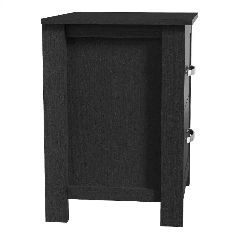 Table de chevet moderne Galano avec 2 tiroirs et rangement, lot de 2, 47,5 cm L x 39,9 cm P x 55,6 cm H