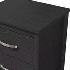 Table de chevet moderne Galano avec 2 tiroirs et rangement, lot de 2, 47,5 cm L x 39,9 cm P x 55,6 cm H