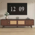 Modern TV Stand for 80 Inches TVs, TV Table with Storage Sliding Doors and Drawers for Living Room Bedroom