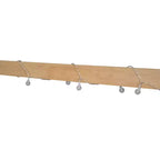 Lit cabane TUYOHW avec lumières LED, lit Montessori en pin massif avec support à lattes et garde-corps de sécurité, lit enfant bas taille double