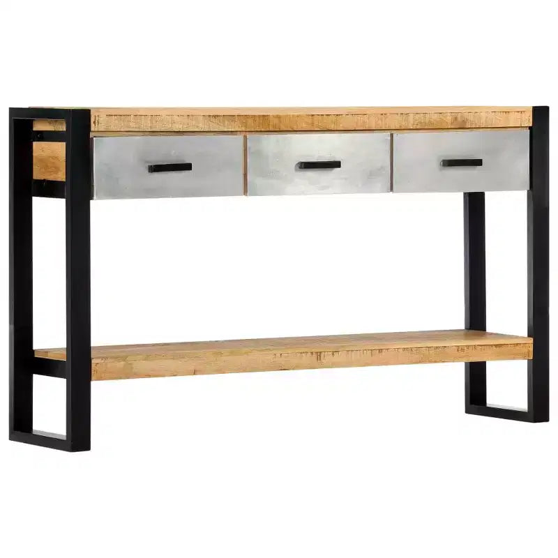 vidaXL Console Table 51.1x11.8x29.9 Bois de manguier massif