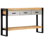 vidaXL Console Table 51.1x11.8x29.9 Bois de manguier massif