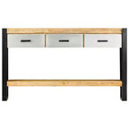 vidaXL Console Table 51.1x11.8x29.9 Bois de manguier massif