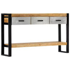vidaXL Console Table 51.1x11.8x29.9 Bois de manguier massif