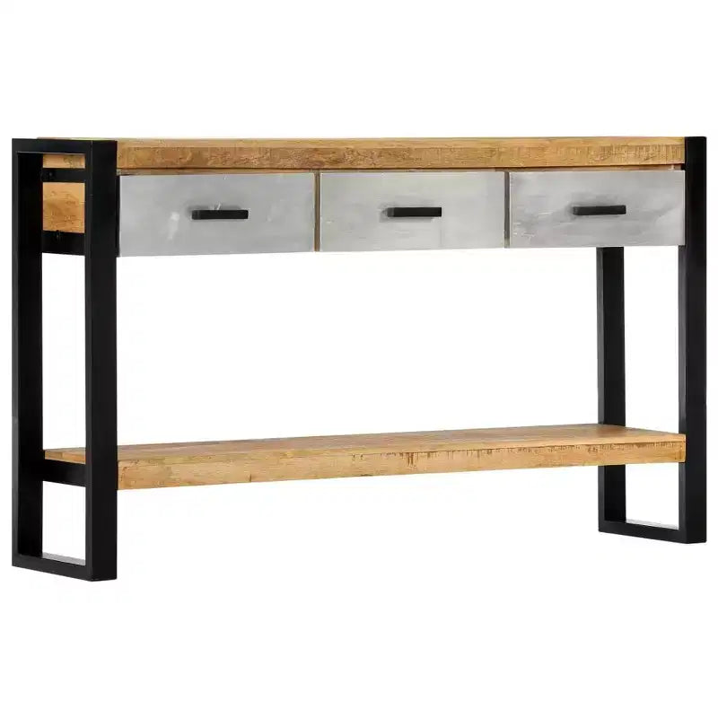 vidaXL Console Table 51.1x11.8x29.9 Bois de manguier massif