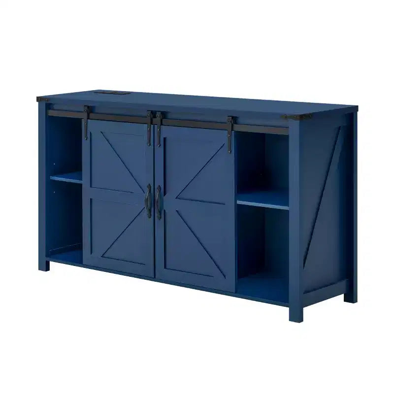 Buffet de ferme 55" avec portes coulissantes, Meuble de rangement pour Salle à manger, Cuisine ou Salon-Panipeachy