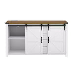 Buffet de ferme 55" avec portes coulissantes, Meuble de rangement pour Salle à manger, Cuisine ou Salon-Panipeachy