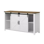 Buffet de ferme 55" avec portes coulissantes, Meuble de rangement pour Salle à manger, Cuisine ou Salon-Panipeachy