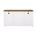 Buffet de ferme 55" avec portes coulissantes, Meuble de rangement pour Salle à manger, Cuisine ou Salon-Panipeachy