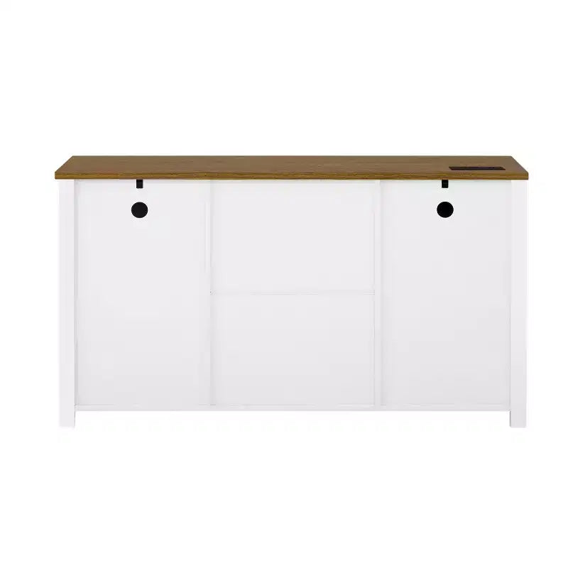 Buffet de ferme 55" avec portes coulissantes, Meuble de rangement pour Salle à manger, Cuisine ou Salon-Panipeachy