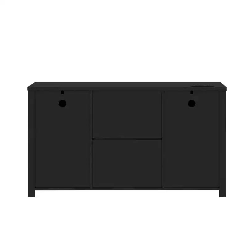 Buffet de ferme 55" avec portes coulissantes, Meuble de rangement pour Salle à manger, Cuisine ou Salon-Panipeachy