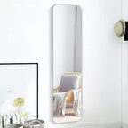 Miroir rectangulaire pleine longueur TUYOHW, 120x35cm, miroir mural incassable avec cadre en aluminium, miroir de porte adapté à la décoration intérieure moderne